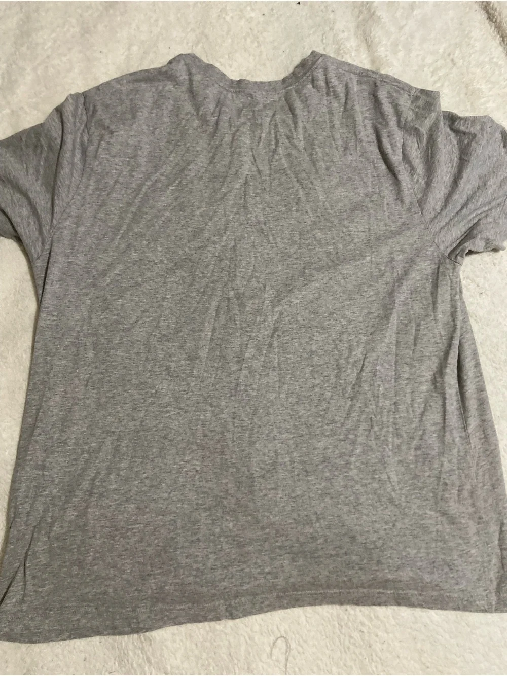 Hurley Light Gray Tee with Blue Wave Graphic